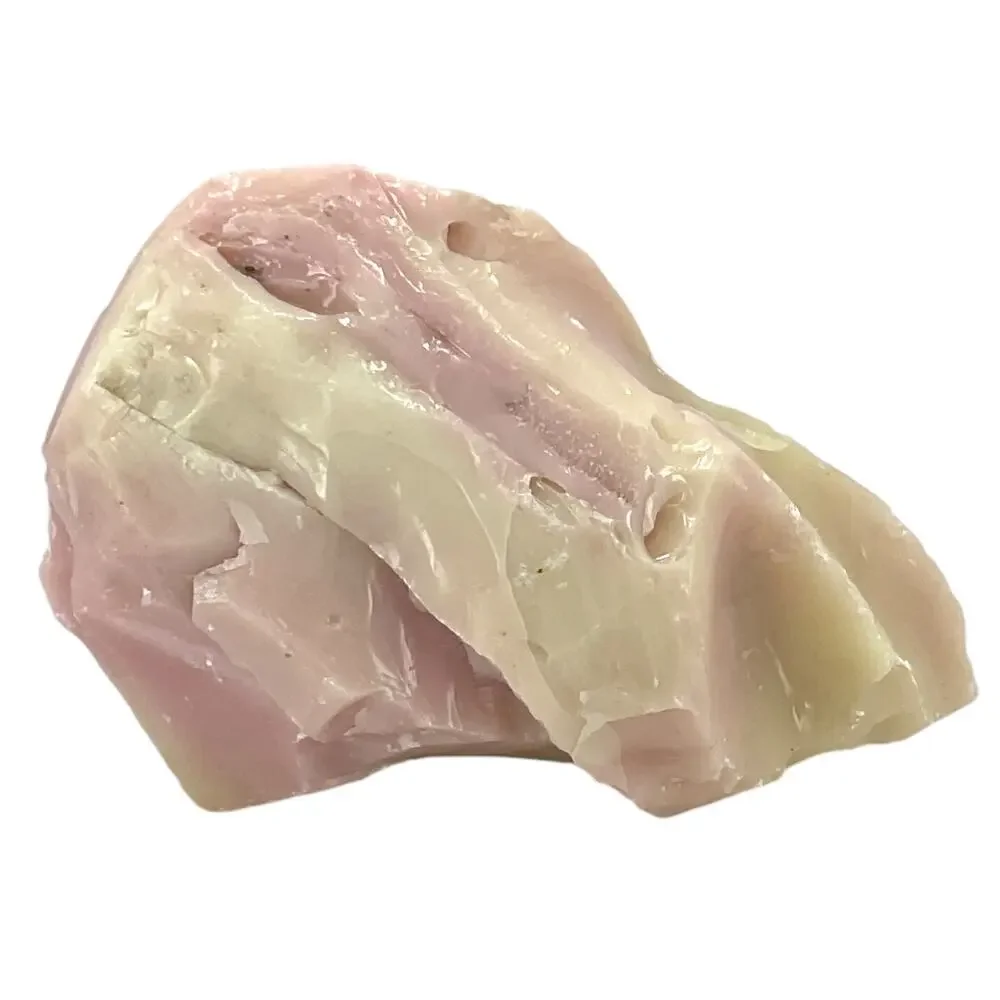 Burmese Pink Custard Uranium Art Glass‎ Cullet Layered Slag Glass  #4GX261